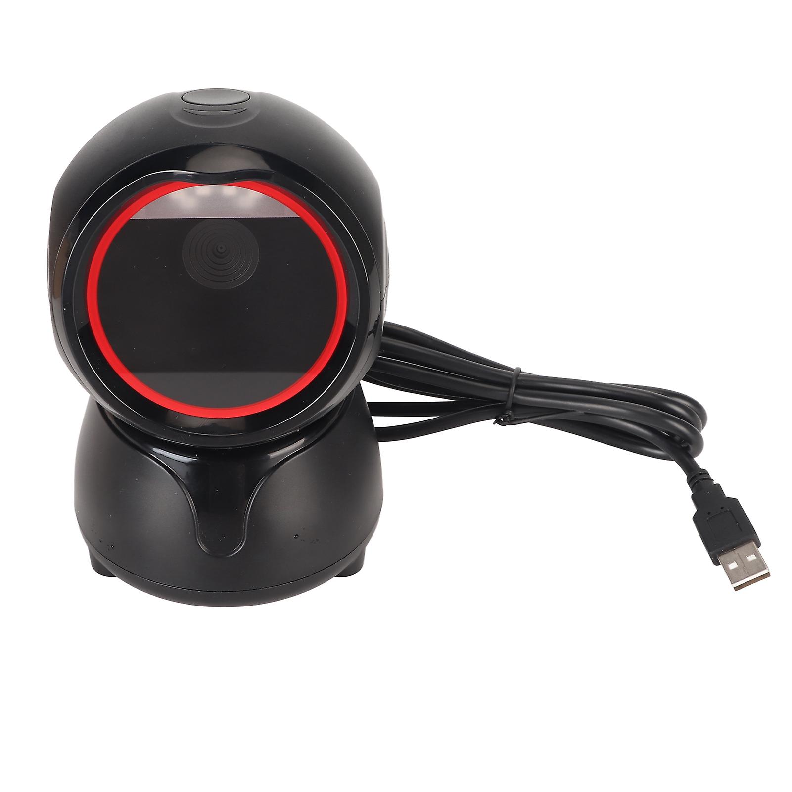 Robust Barcode Scanner, Capture 1D/2D/QR Codes, For Warehouse, Retail, And Bookstore Use, CCD Optical Imaging Scanning Technology, Non-slip Base and