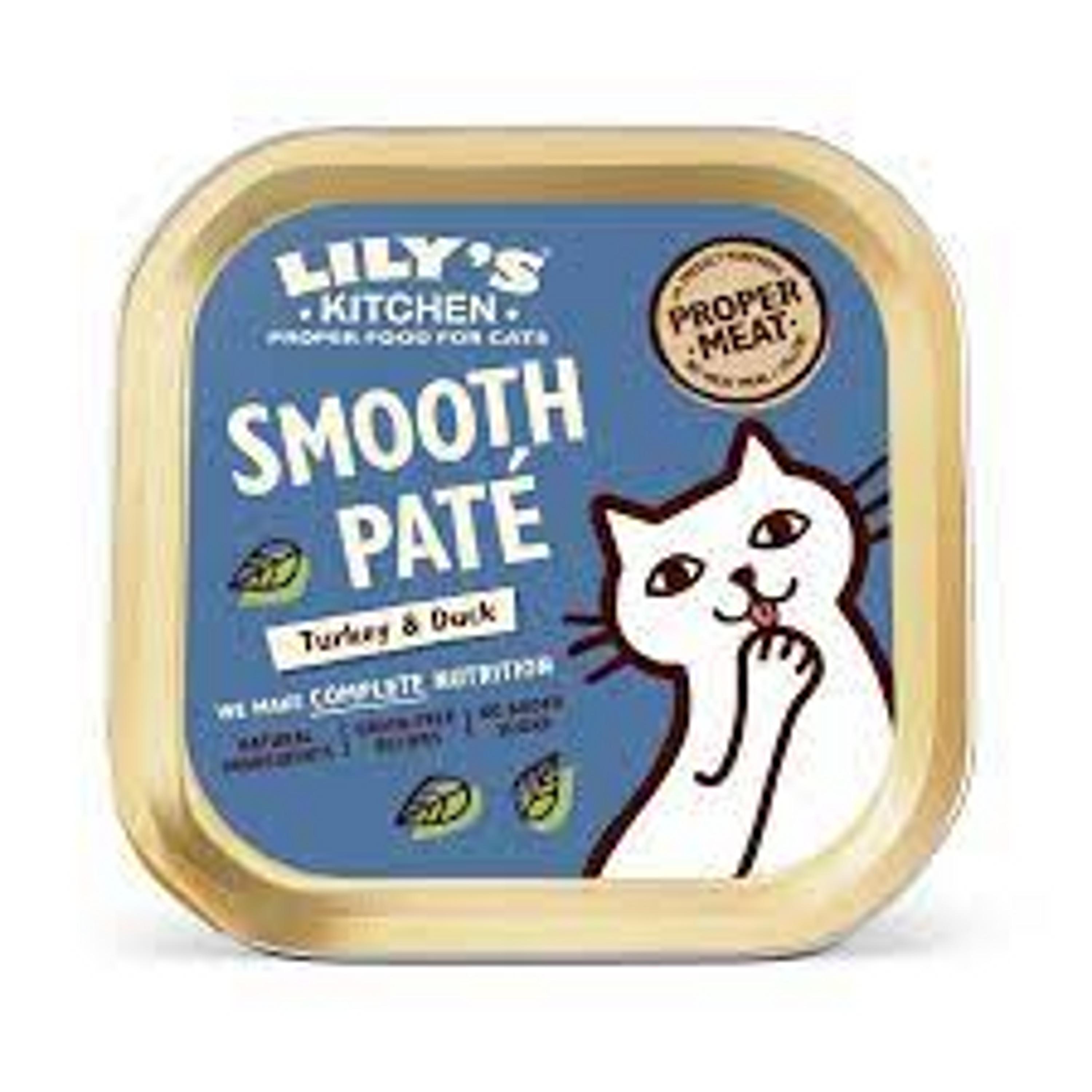 Lilys Kitchen Turkey and Duck Pate Cat Wet Food 19 x 85g