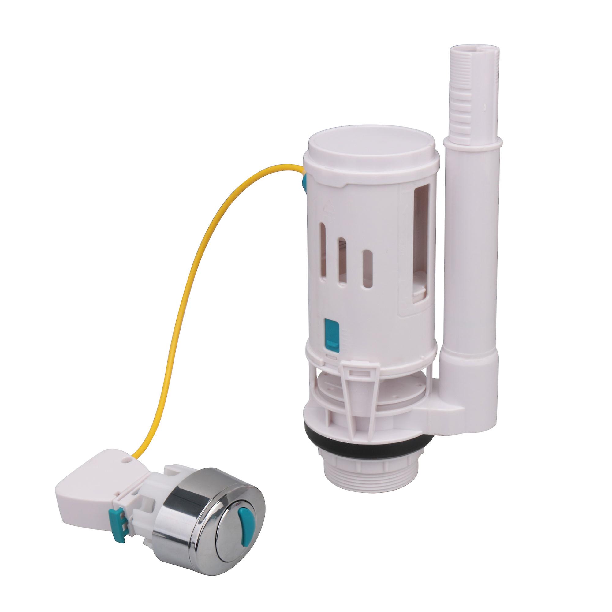 Push Button Dual Flush Draw Off Valve Fit 2.36-2.95Inch Drainage