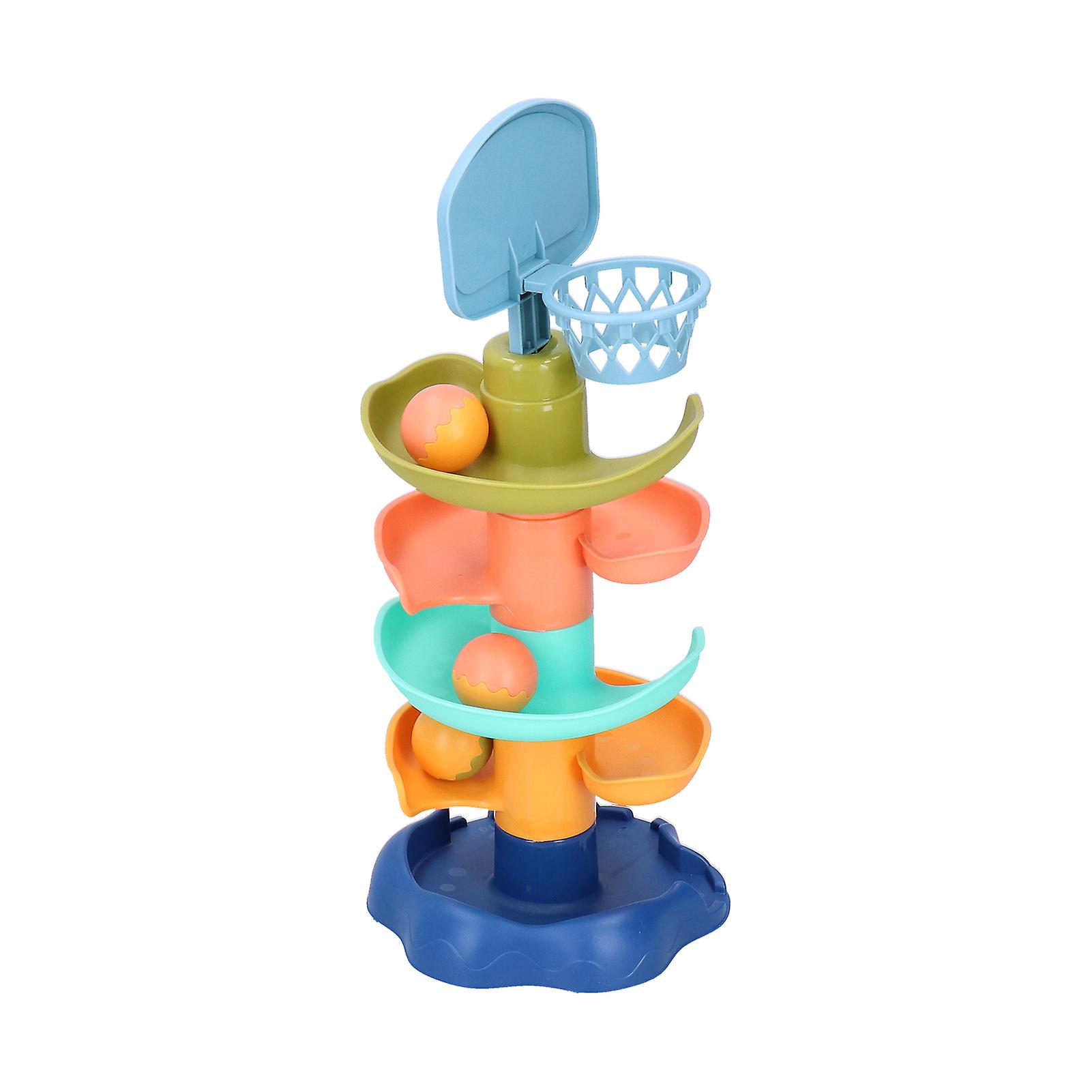 Kids' 5-Tier Desktop Basketball Toy - Rolling Ball Tower Game