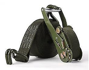 2 polegadas catraca duplo gancho cinta apertador van tensor carro cinta exército cinta verde