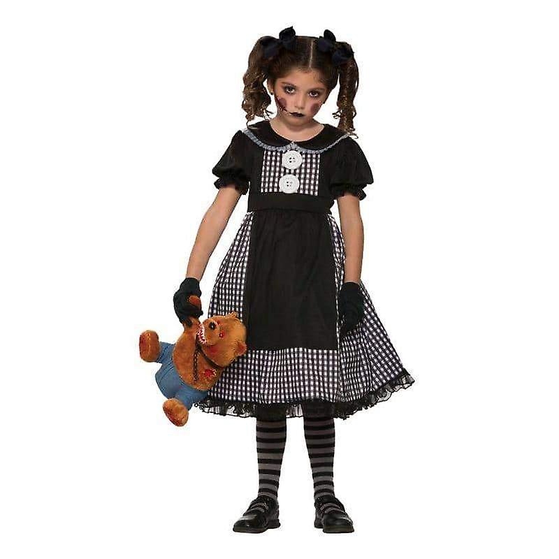 Disfraz de muñeca de trapo oscuro para niños cc77066