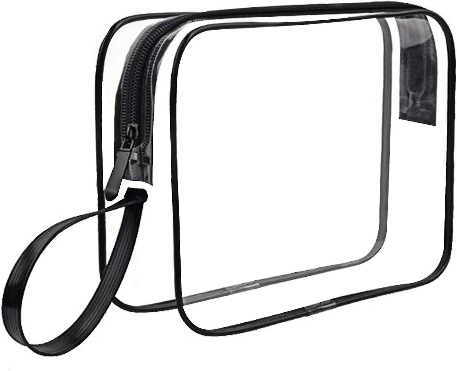 Clear Wash Bag With Handle Strap - Transparent Toiletry Pouch