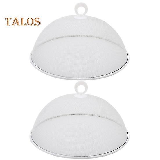 2st Matskydd Finmaskig Dammtät Metall Långvarigt Bord Utomhus Picknick Mat Paraply Täcknät Köksutrustning