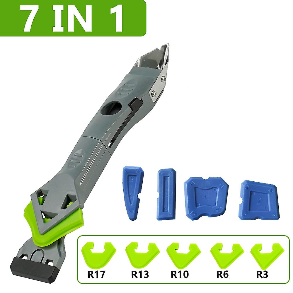 Silicone Scraper Sealant Smooth Remover Tool Set 7 In 1 Floor Caulk Finisher Grout Kit Glass Glue An