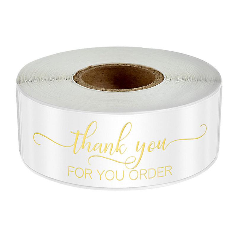 2X120pcs Pink Black Blue And White Bronzing Thank You For Your Order Sticker Gift Label Xmas Christmas