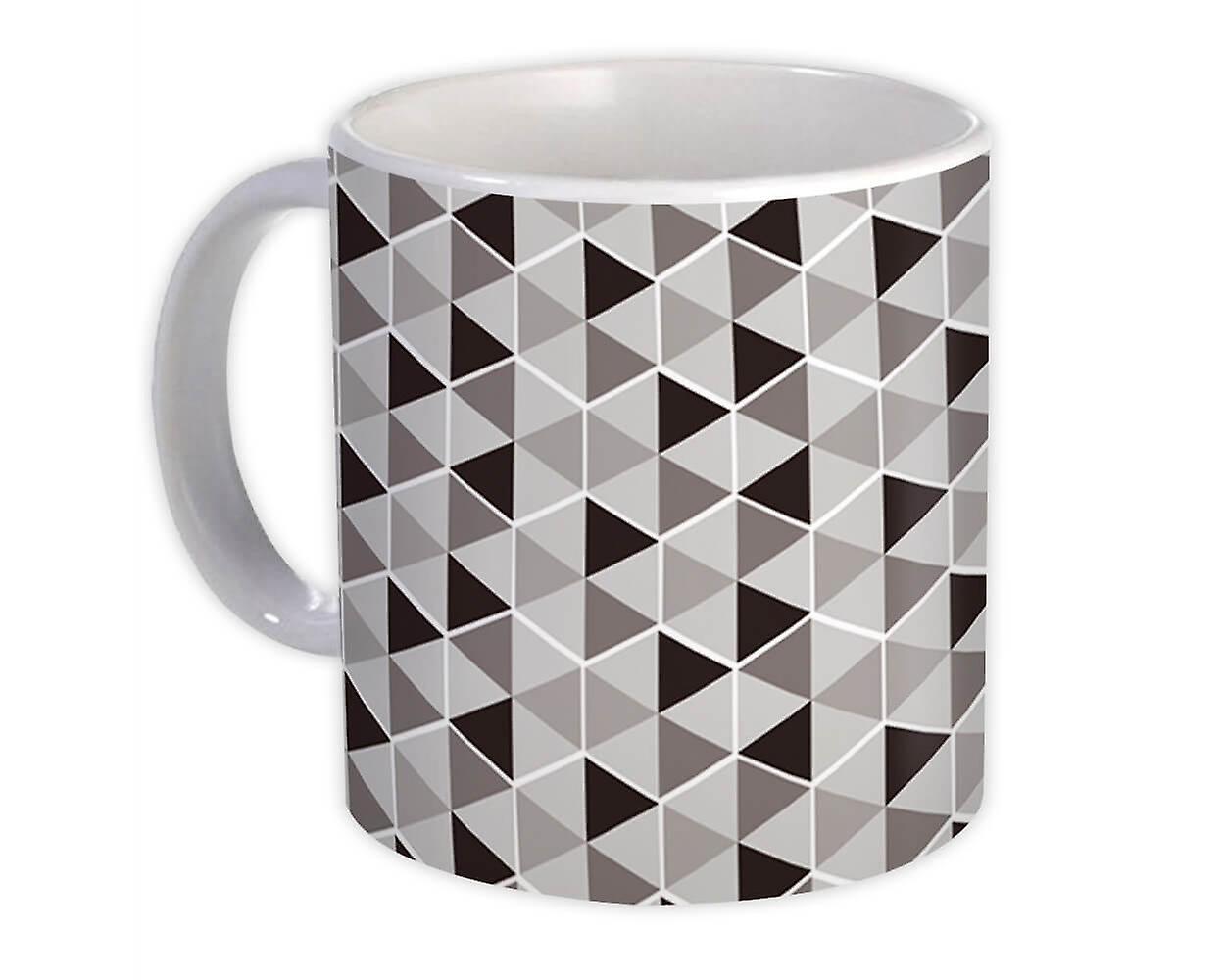 Gift Mug: Geometric Abstract Monocromatic