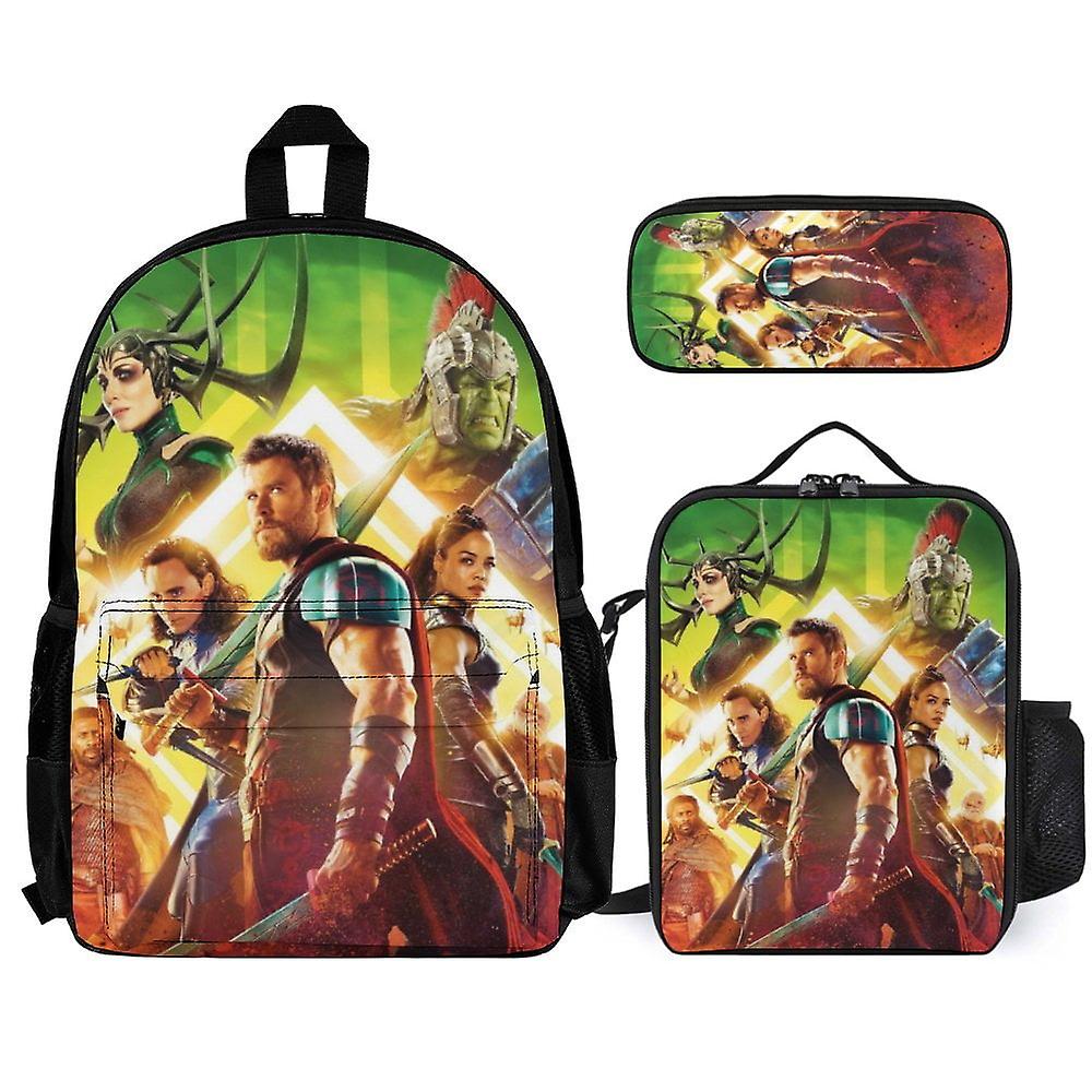 Thor 3Pcs Backpacks Sets with Lunch Bag And Pencil Case