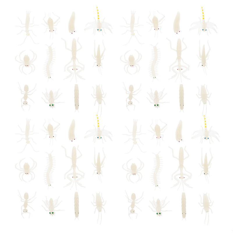 48pcs Simulation Insects For Halloween Decorations