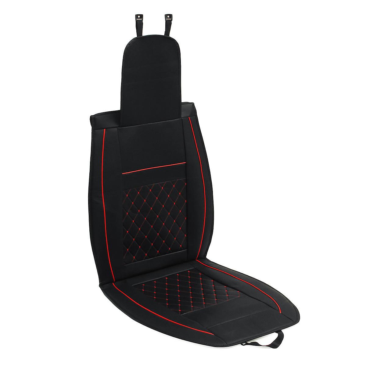 1Psc Pu Leather Car Full Surround Seat Cover Cushion Protector Set Universal For 5 Seats Car