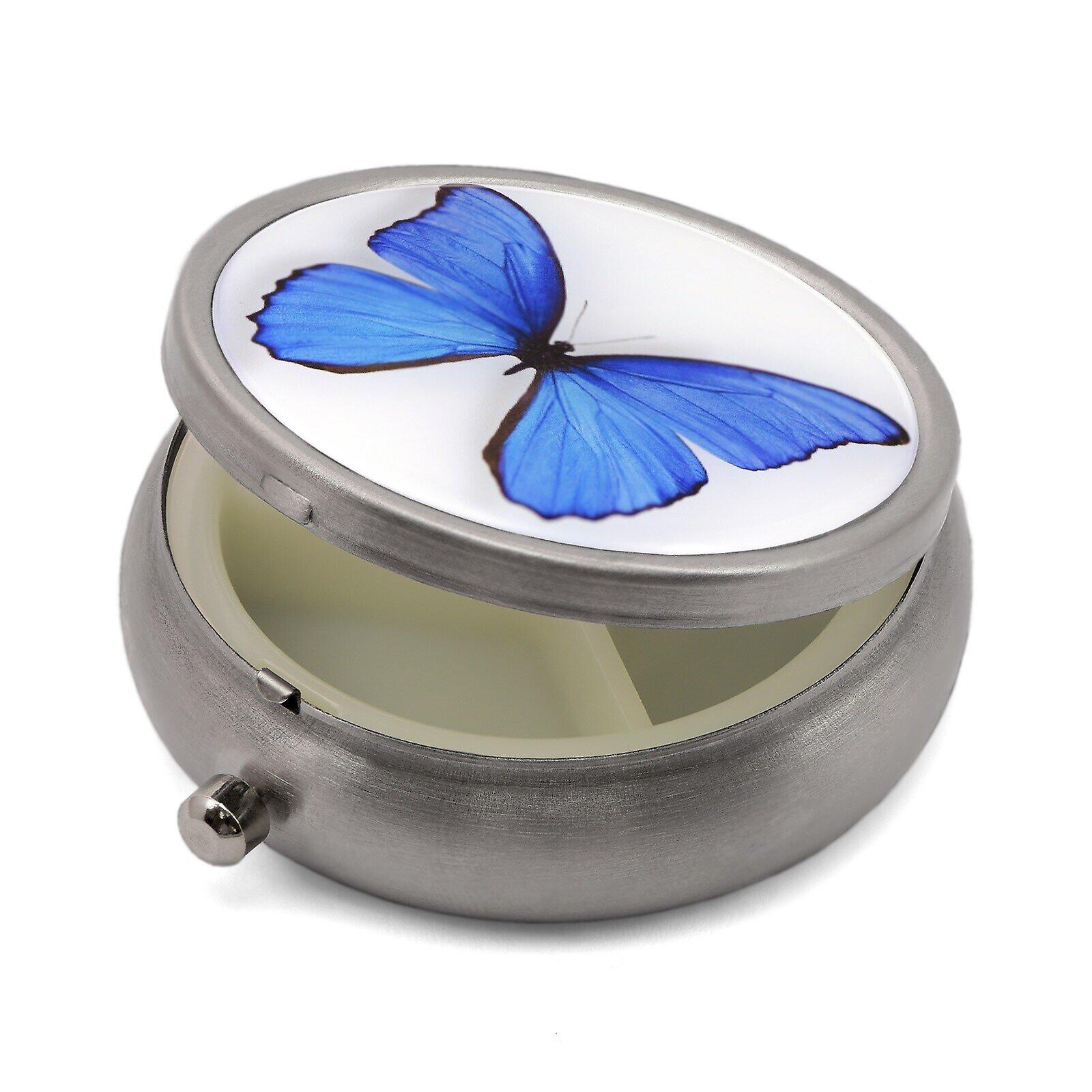 Pill Box with Butterfly Print - 50.29