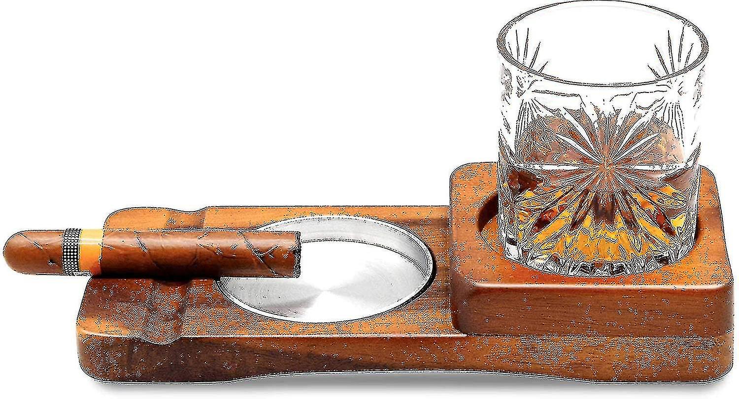 Ashtray Coaster/whiskey Glass Tray , Ashtray