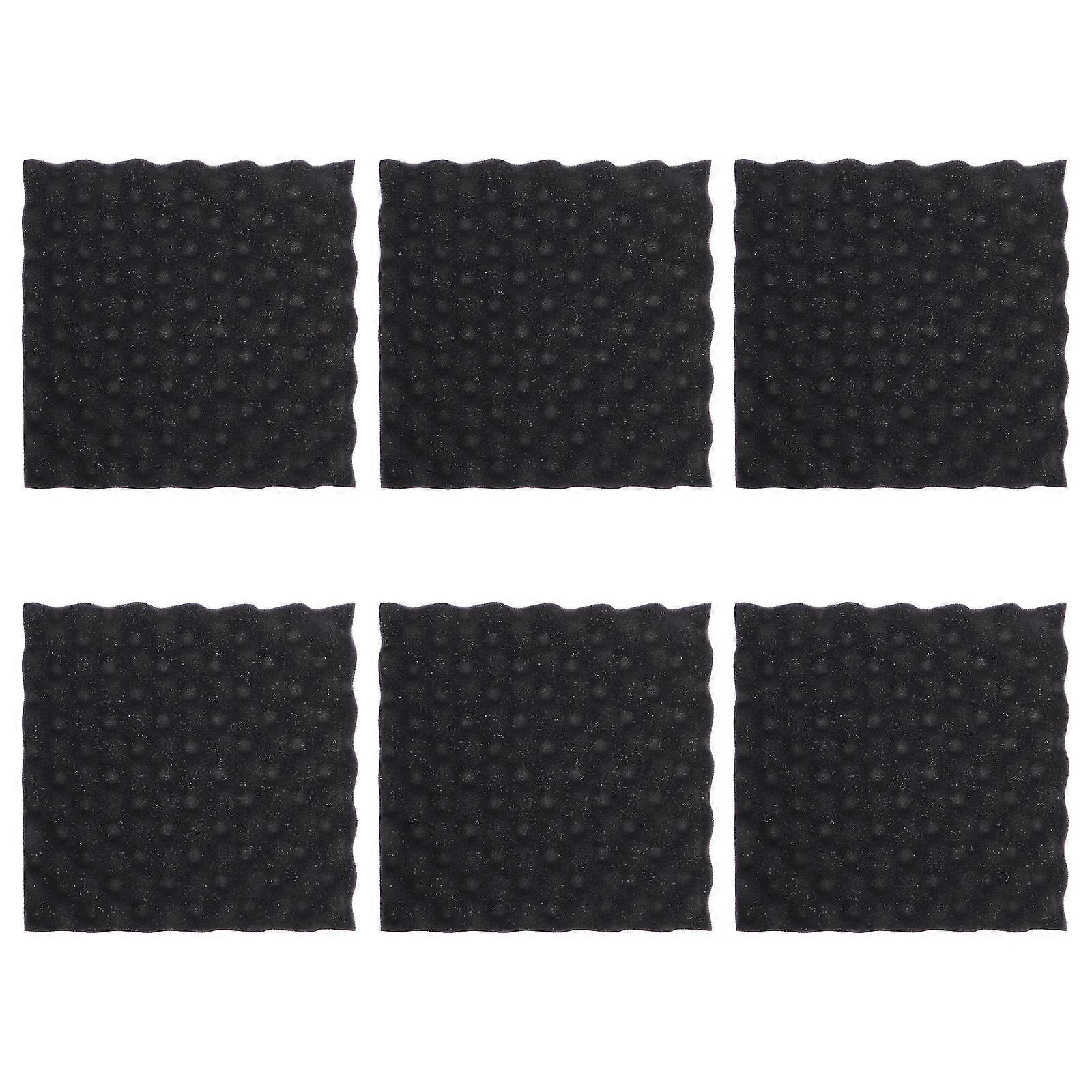 6 PCS Soundproof Fireproof Sound Insulation Wedge Studio Wall Tile Z