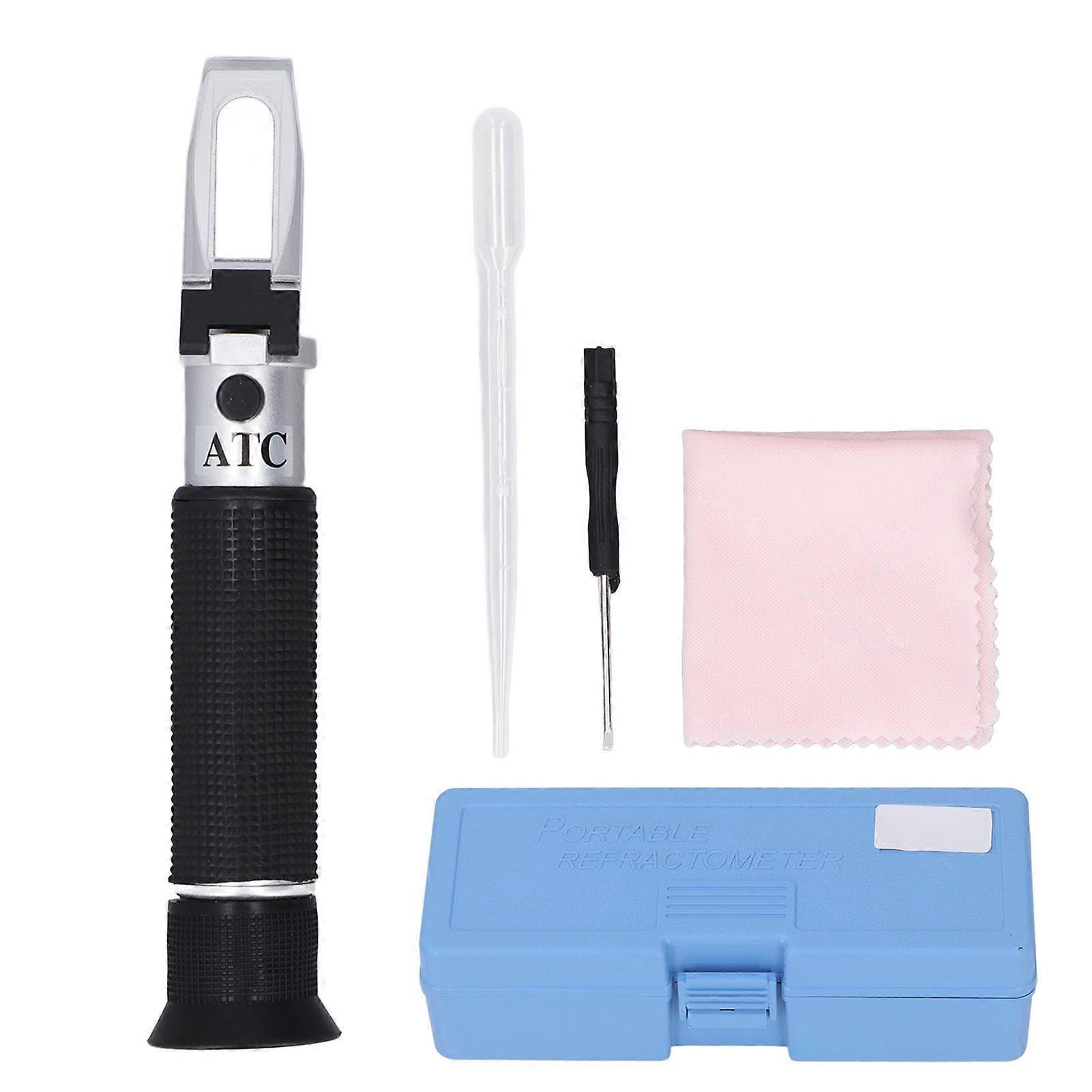 Salinity Refractometer Double Scale 0?100 PPT 1.000?1.070 Portable ATC Salinity Meter for Aquarium