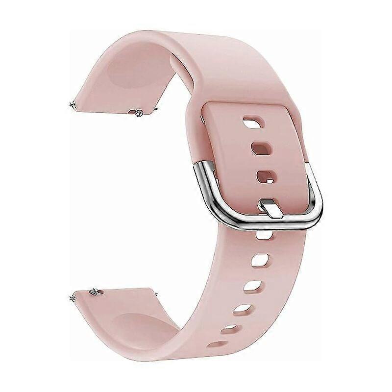 20mm Micro-Engraved P8 Smart Watch Strap Silicone Replacement Watch Strap Rose-