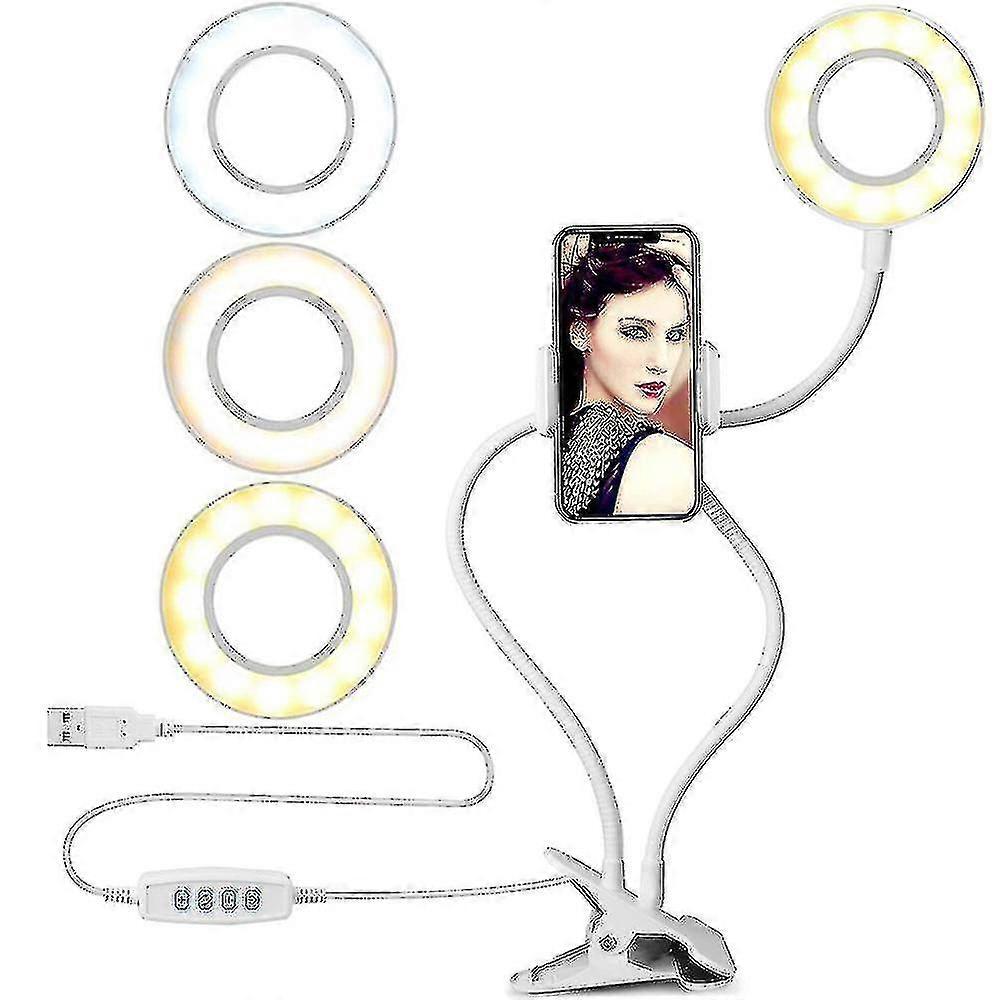 Ring Light With Cell Phone Holder Stand For Live Streammakeup