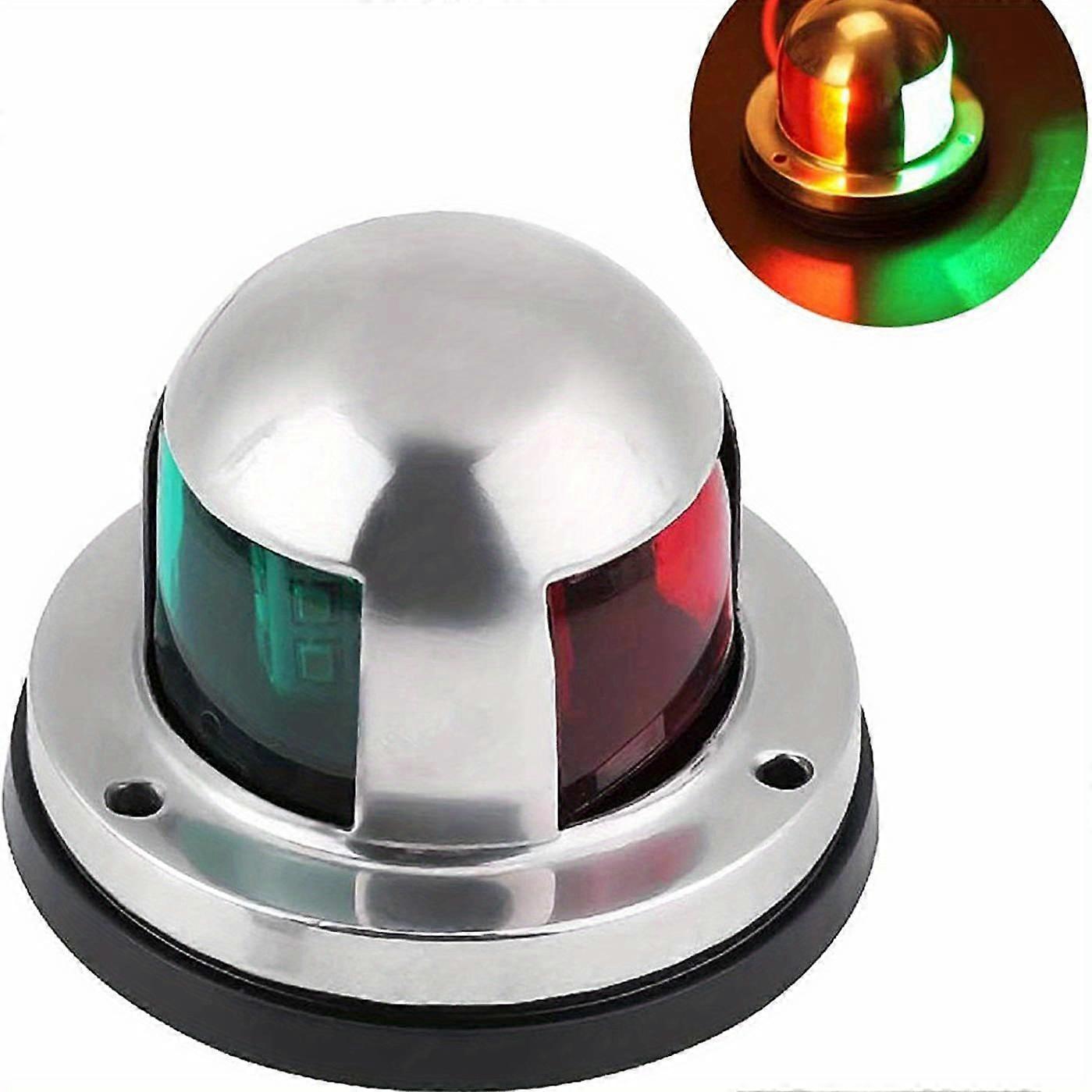 Waterproof 12V LED Boat Navigation Lights - Red And Green Marine Navigation Lamp For Safe Nighttime Boating