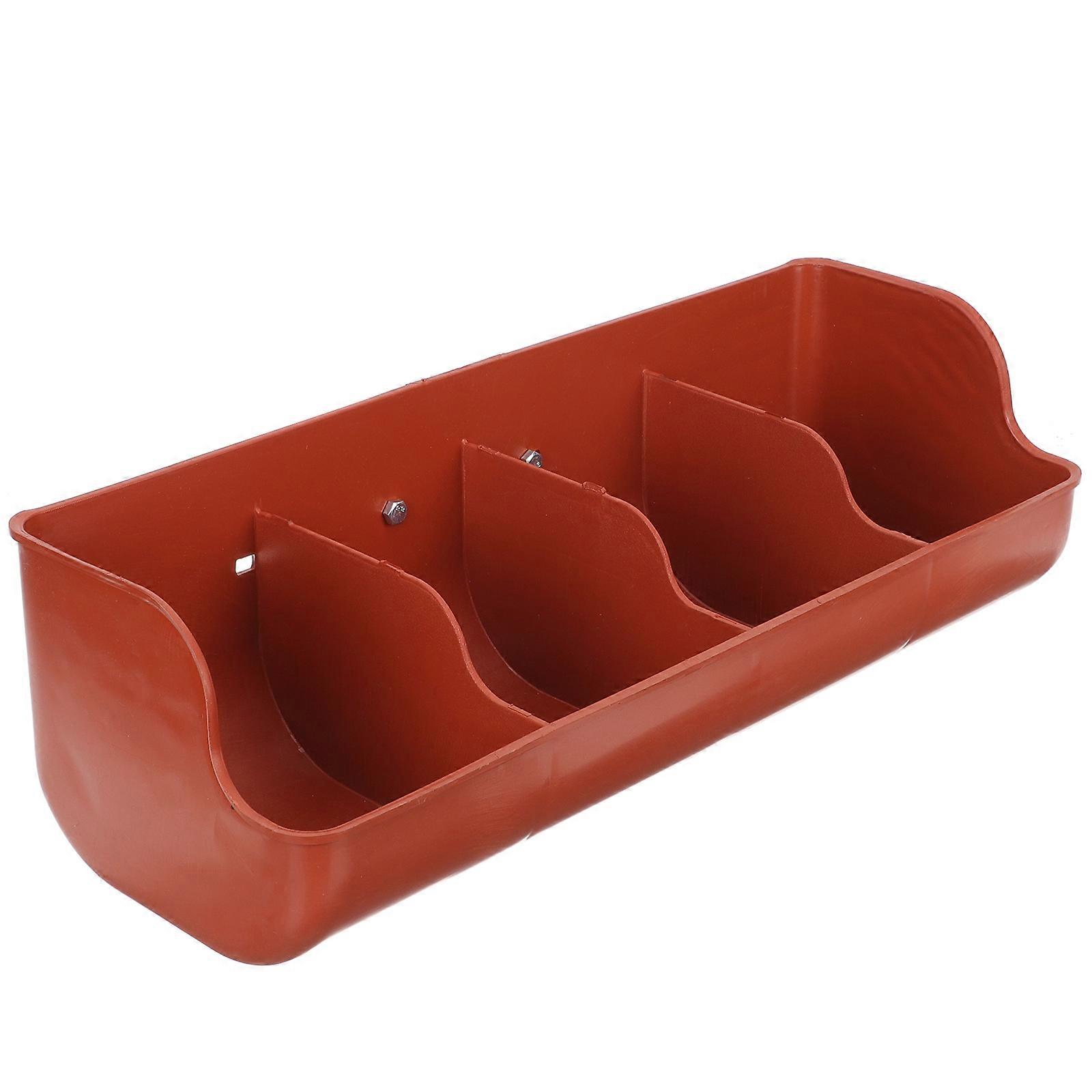 Pig Feeder Multi-slots Goat Feeder Fence Feeder Pig Feeding Trough Farmhouse Pig Feeder