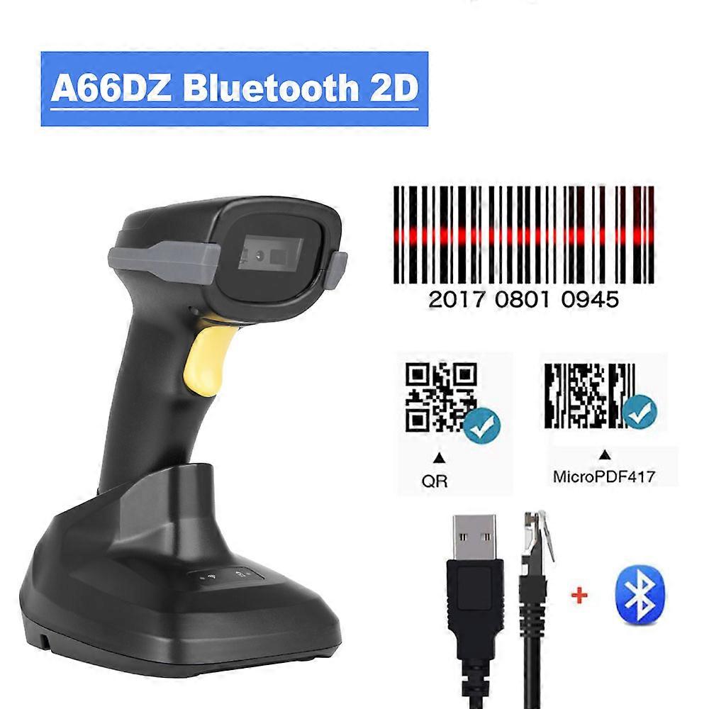 Holyhah A30d Wireless Wired Barcode Scanner Bluetooth Handheld Barcode Reader 1d 2d Laser Qr Code Reader Desktop Scanner