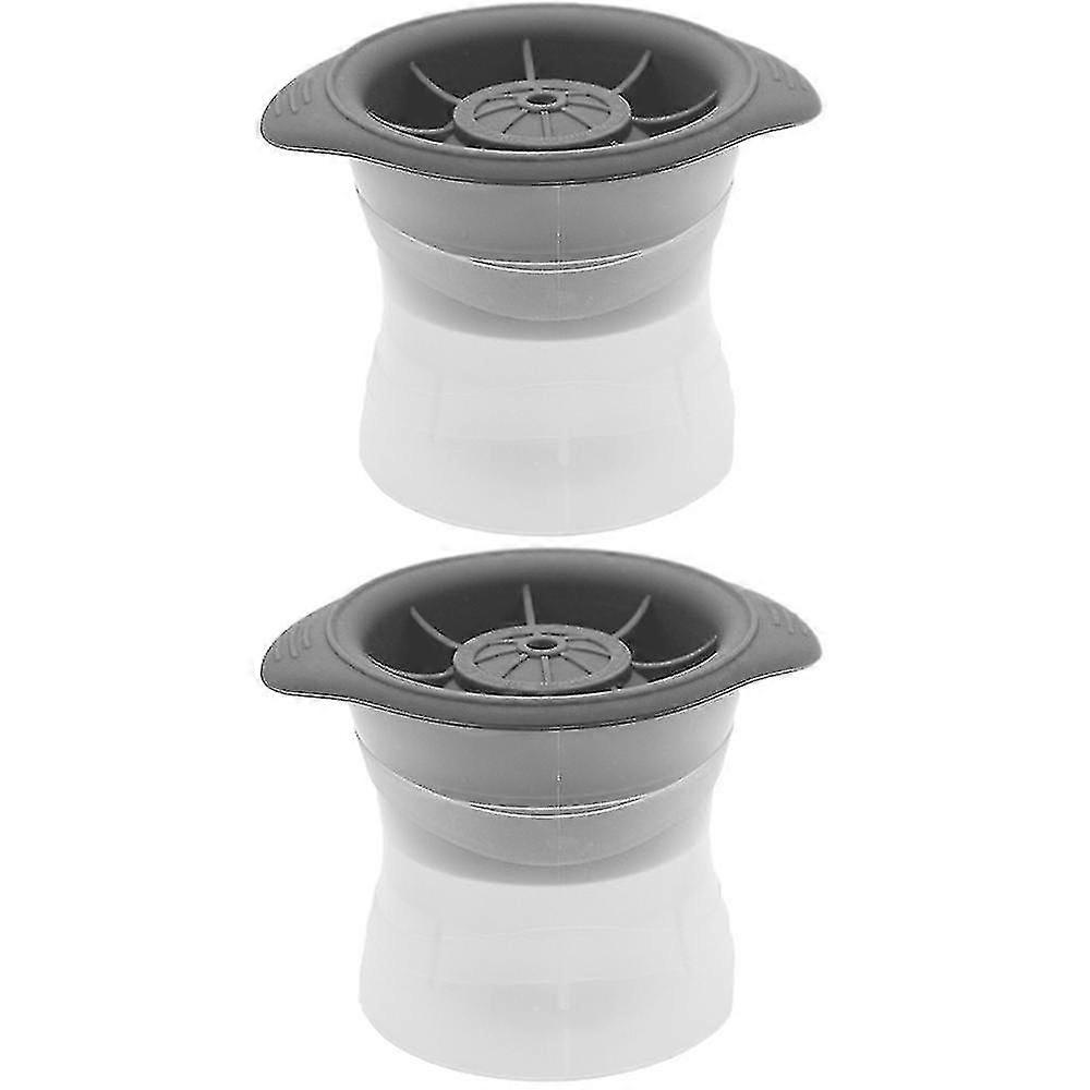 2 Pcs Sphere Ice Molds,ice Ball Round Stackable Slow Melting Round