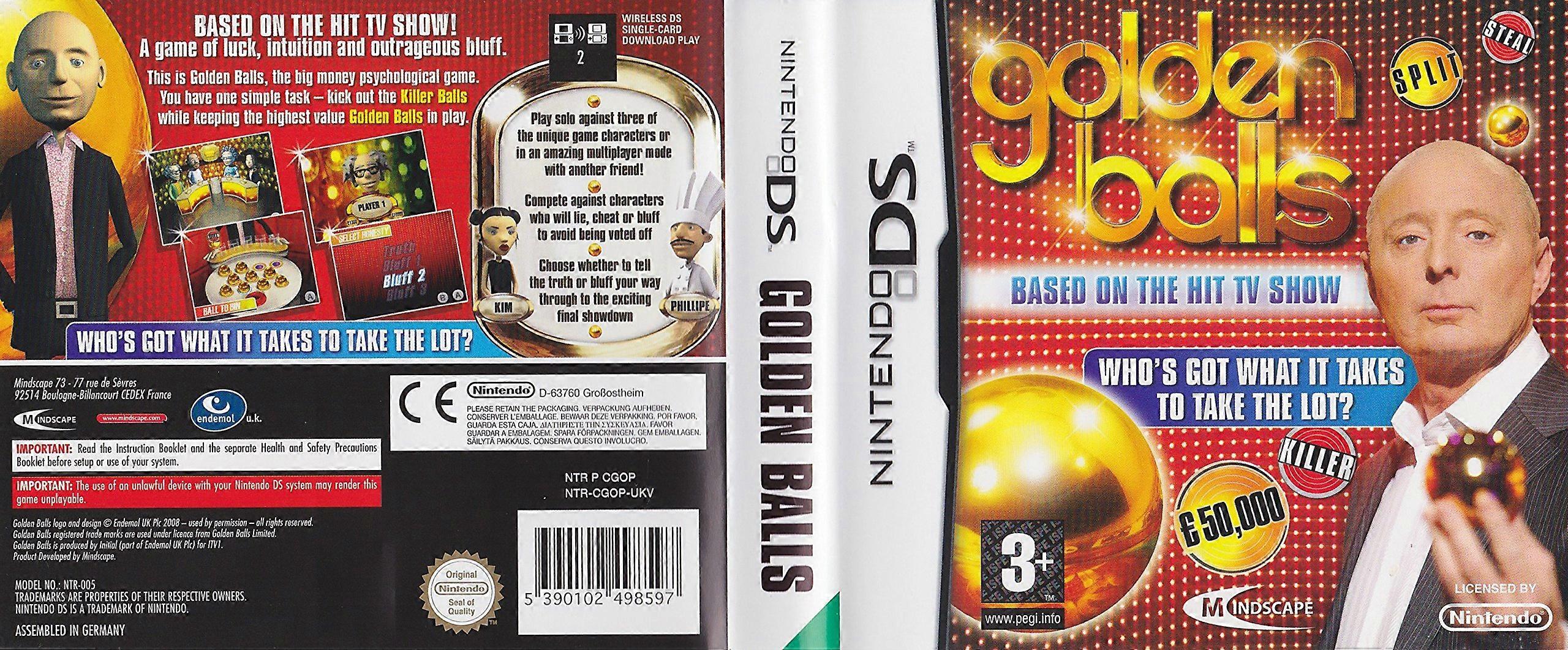 Golden Balls (Nintendo DS) - PAL - New & Sealed