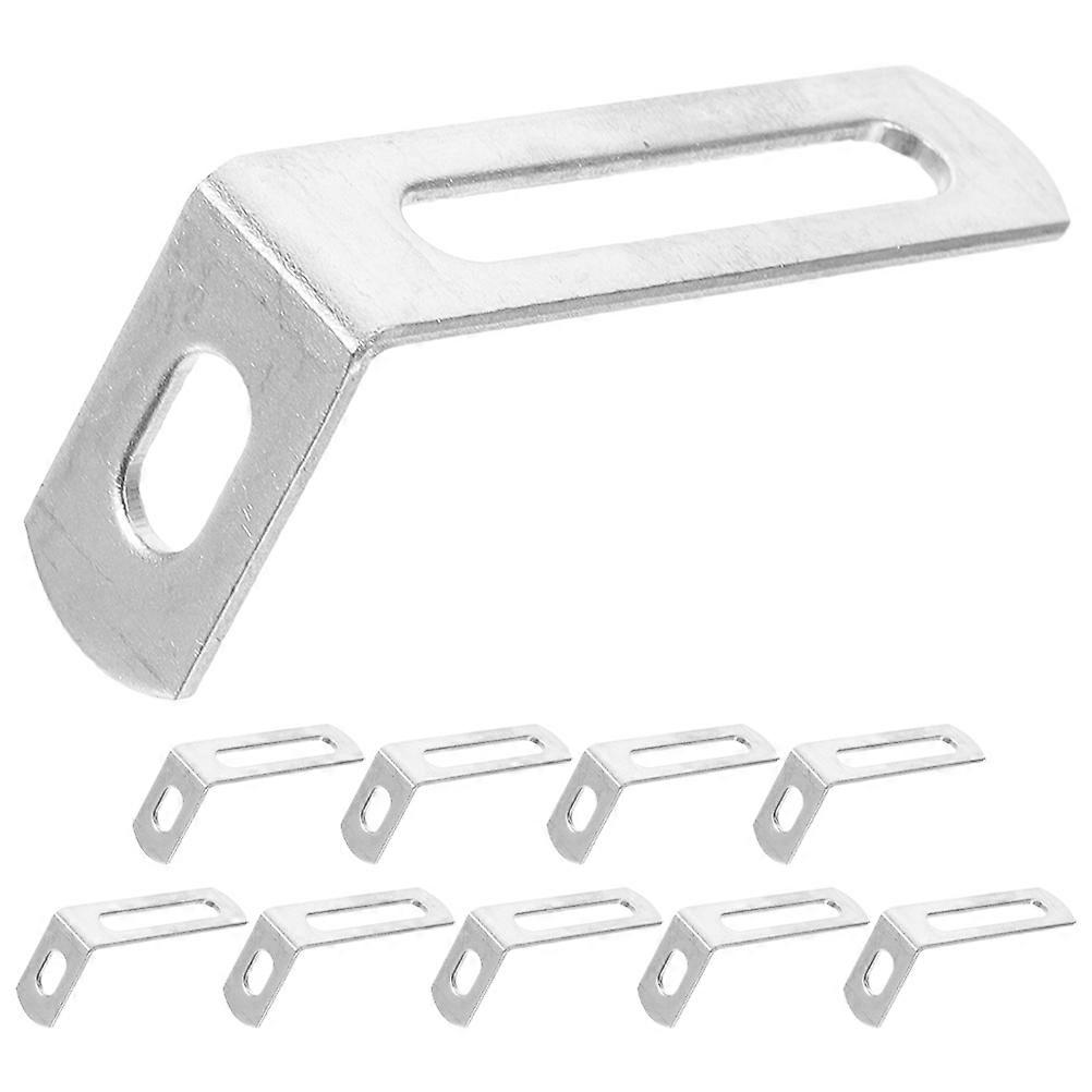 10Pcs Angle Brackets for Wood Right Angle Corner Bracket 90 Degree L Shape Corner Brace Brackets