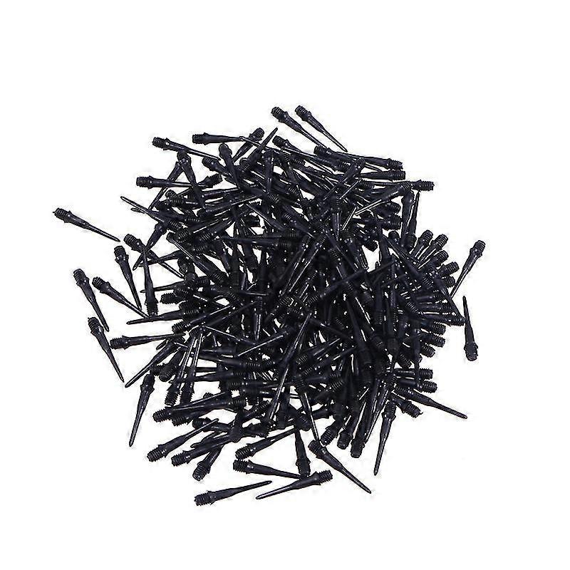 500 stuks Dart Points Plastic Tips Voor Elektronische Darts 2ba Schroefdraad Dart Accessoire (Zwart)