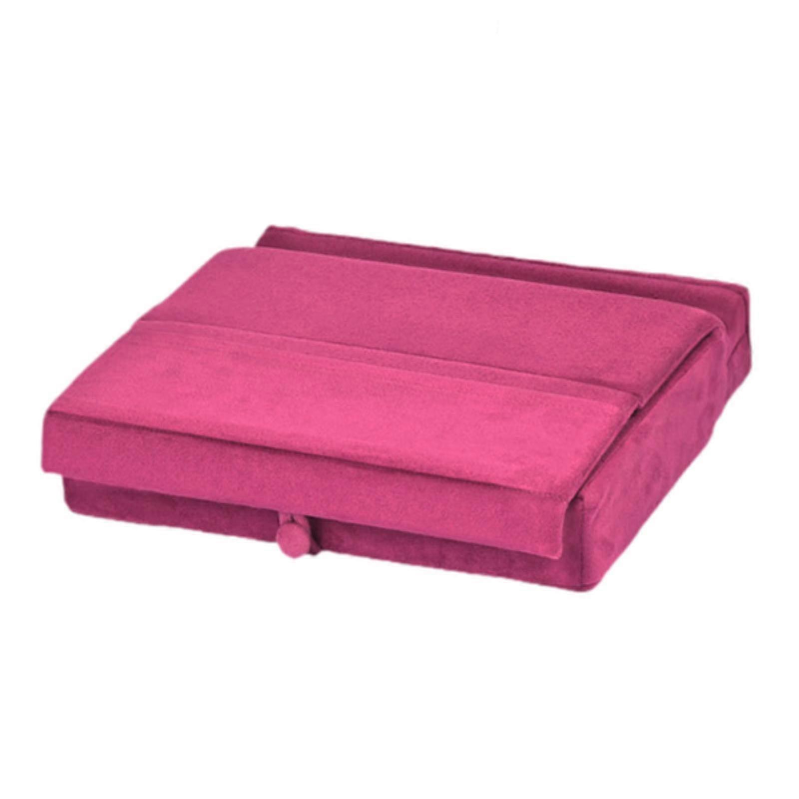 Tablet Pillow Stand Stable Foldable Flat Computer Stand for Bed and Desk Reading Red