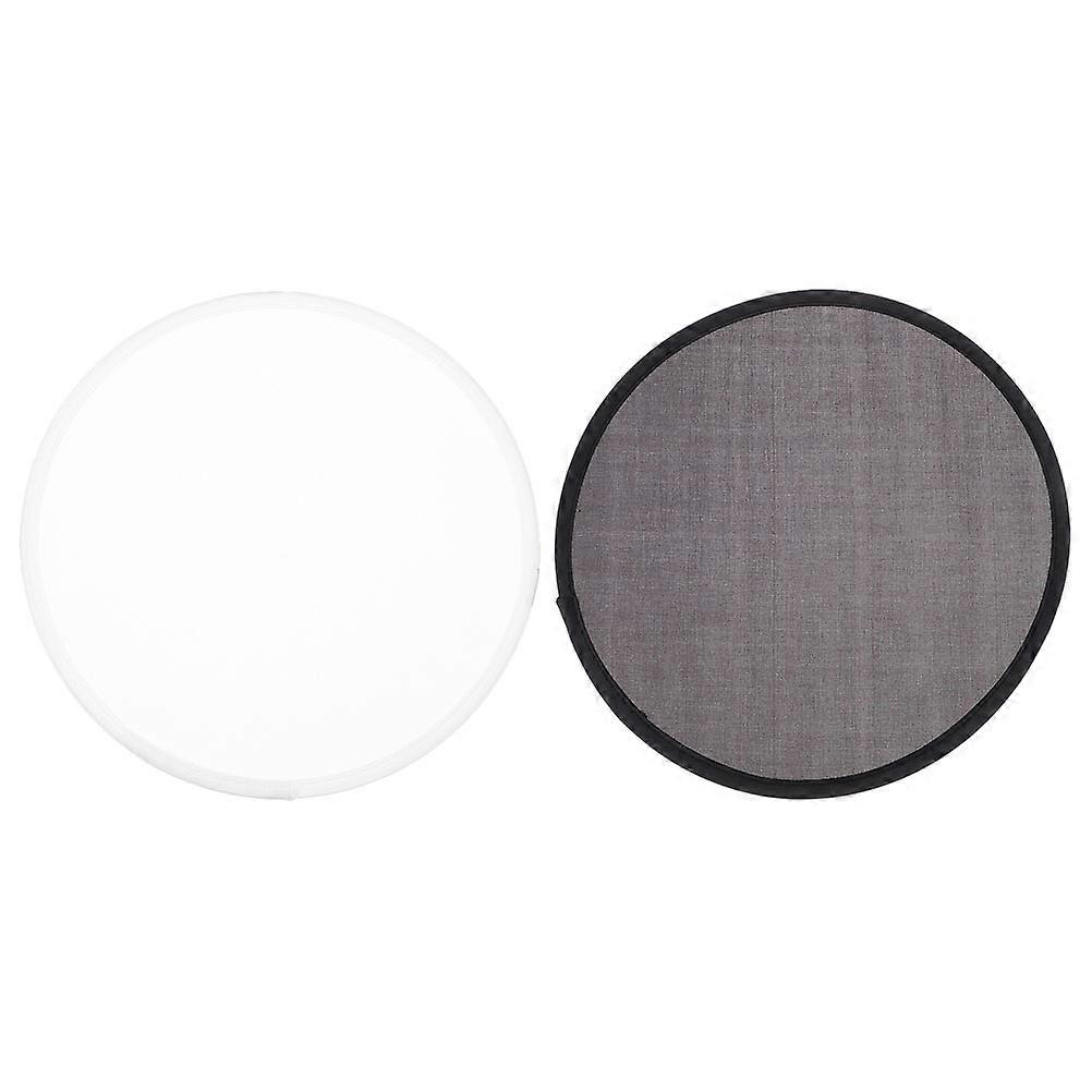 2pcs Summer Folding Round Hand Fan Folding Fan Portable Summer Round Folding Fan