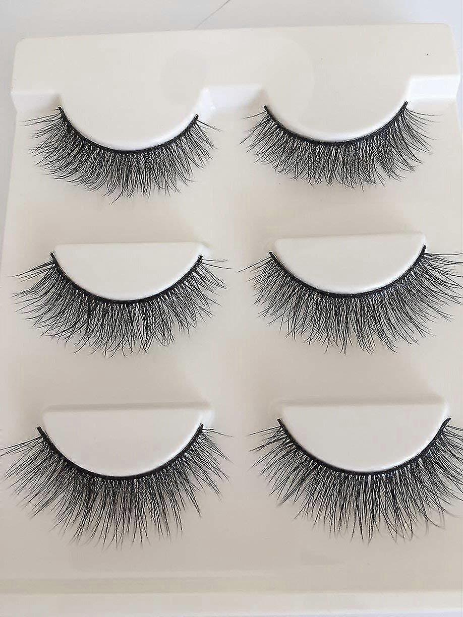 3D False Eyelashes Reusables Makeup Thick False Eyelashes Natural Look
