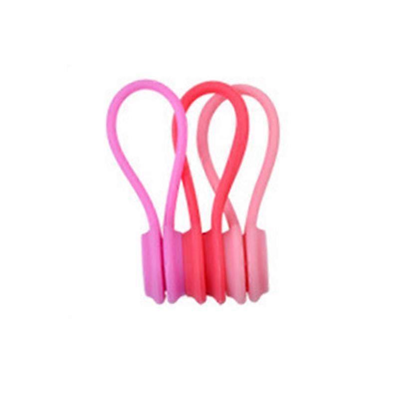 3pcs Cable Organizer Soft Silicone Magnetic Cable Winder Cord Earphone Storage Holder Clips Cable Winder For Earphone Data Cable