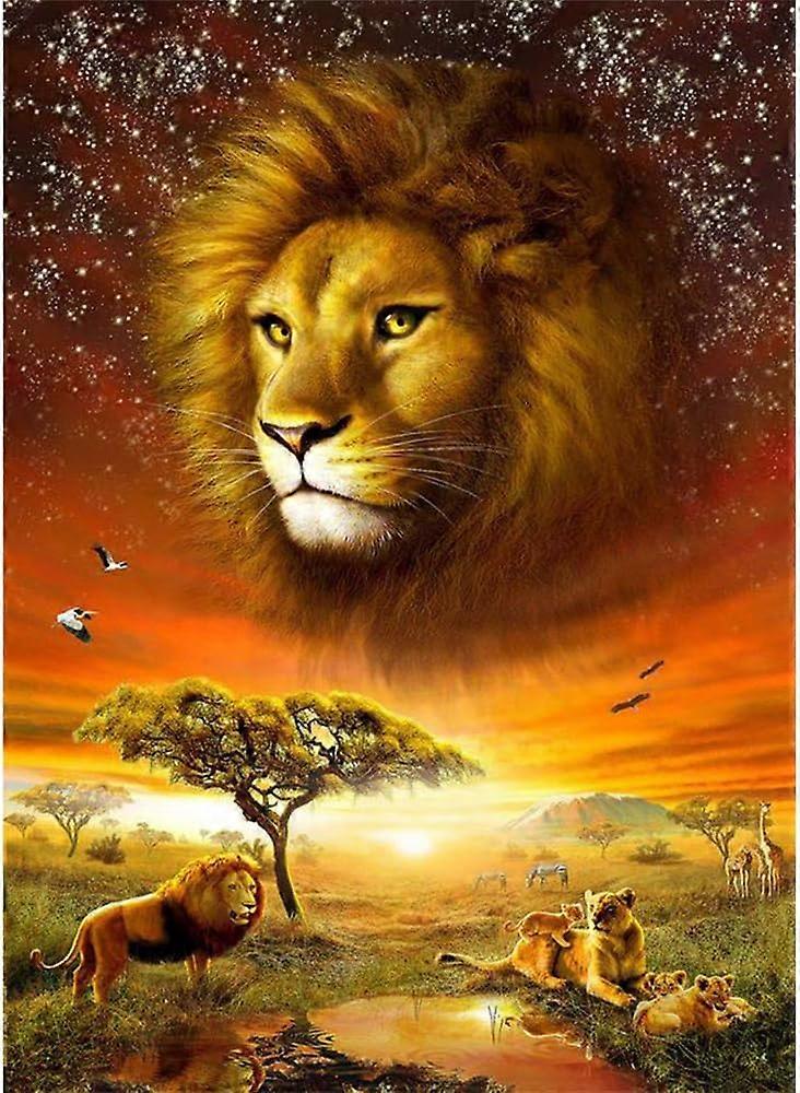 2025新しいキット・ド・ブロデリー・ディアマント5Dパーnumroペインチャーディアマントstrassペインチャーディアマントコンプリート、キットドペインチャーディアマントコンプリート、ライオンペインチャーディアマント