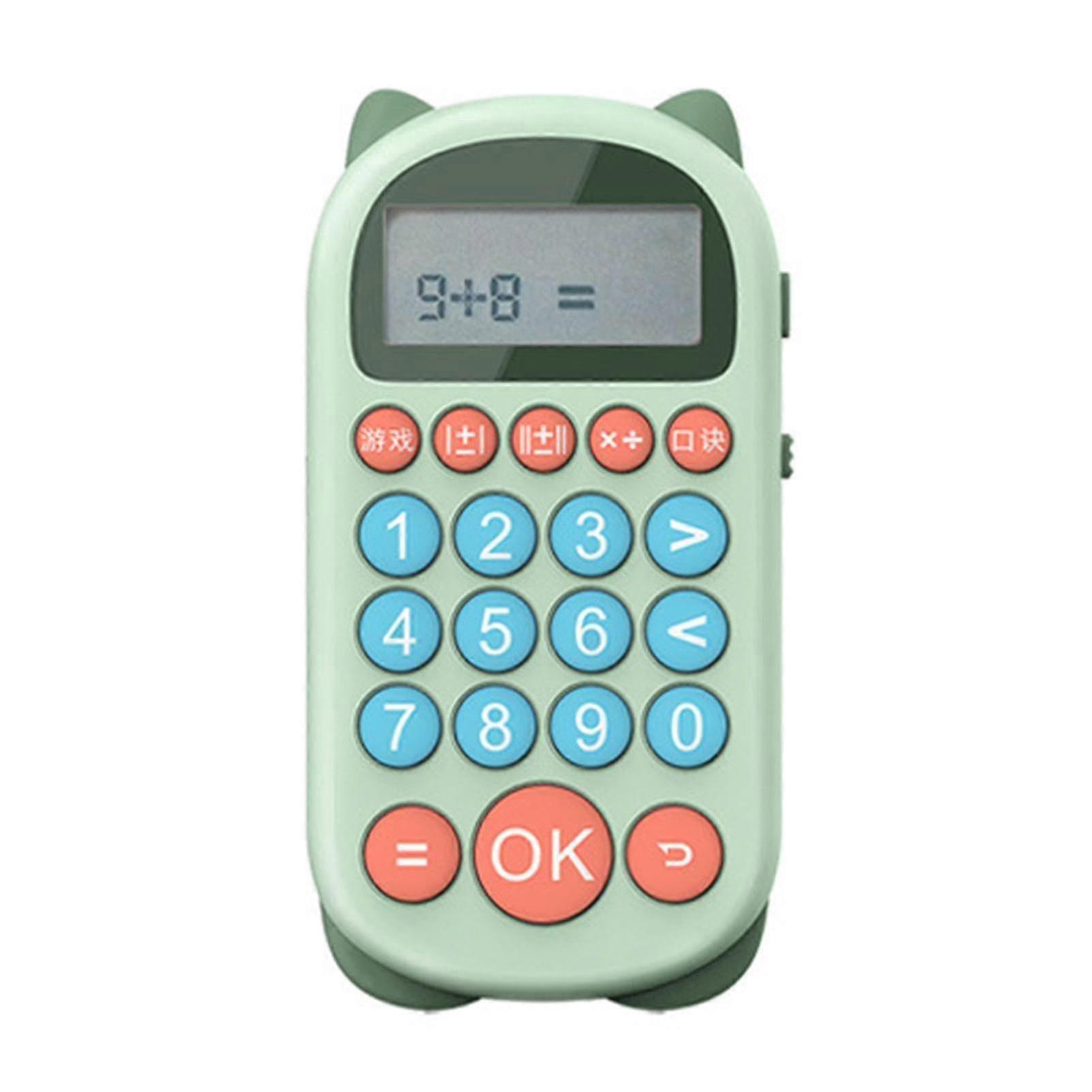 1 Set Calculator Machine Rechargeable Impact-resistant Inspirational Reusable Children Math Calculator Training Machine For Student