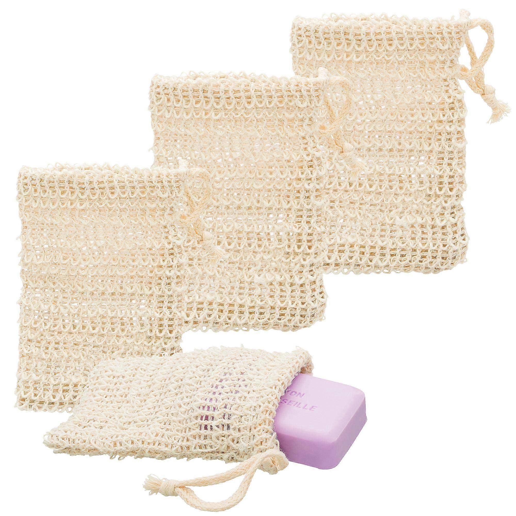 Natural soap net, soap bag, soap sponge 14cm x 9cm