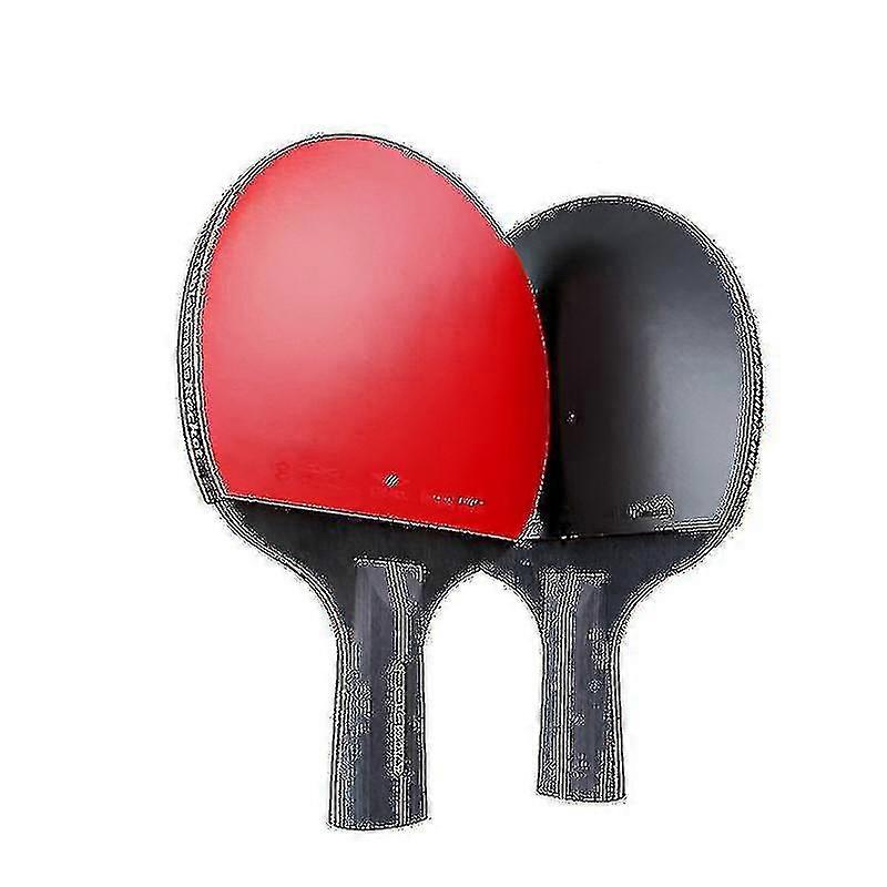 2pcs Professional 6 Star Table Tennis Racket Ping Pong Racket Set Pimples-in Rubber Hight Quality Blade Bat Paddle With Bag Happy H