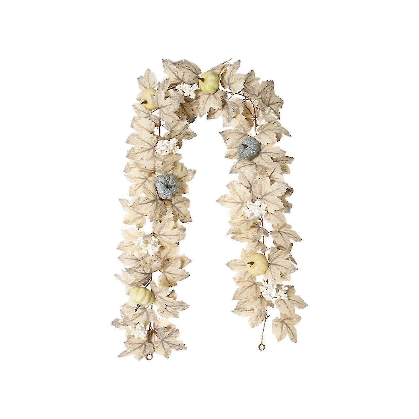 Halloween Artificial Maple Leaf Rattan Fall Scenic Decoration