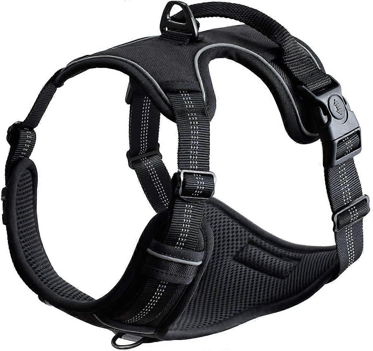 Dog Harness, Adjustable, Reflective And Padded Pet Vest Harness, No Pull, Easy Control