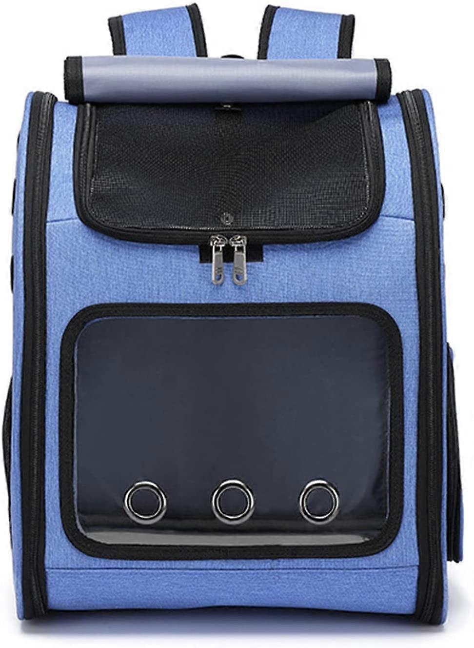 Dog Carrier Backpack, Foldable Pet Backpack, Adjustable Shoulder Strap, Washable Wool Mat