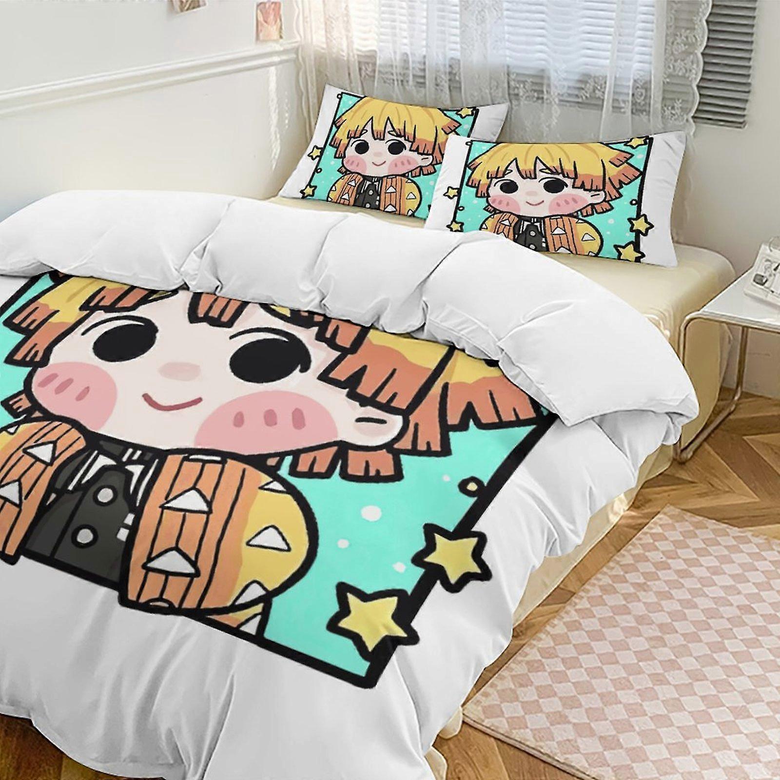 v587 デーモンブレイド 3点ツインベッドセット 色あせに強いマイクロファイバー io587