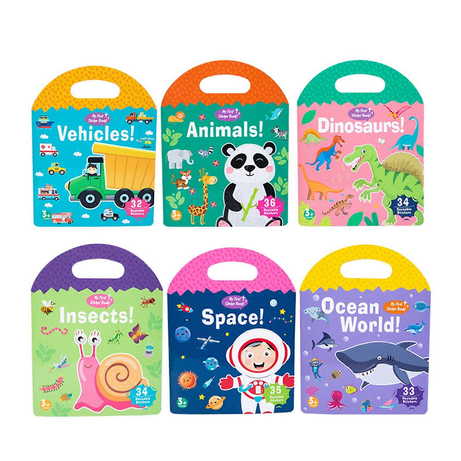 Puzzle Scene Sticker Book Improve Parent-child Interaction Great Gift for Kid Boys Girls