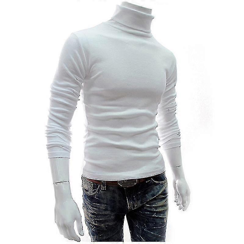Hommes Polo Roll Col Tortue Pull Tricoté Pull Hauts Pull Pull Superbe