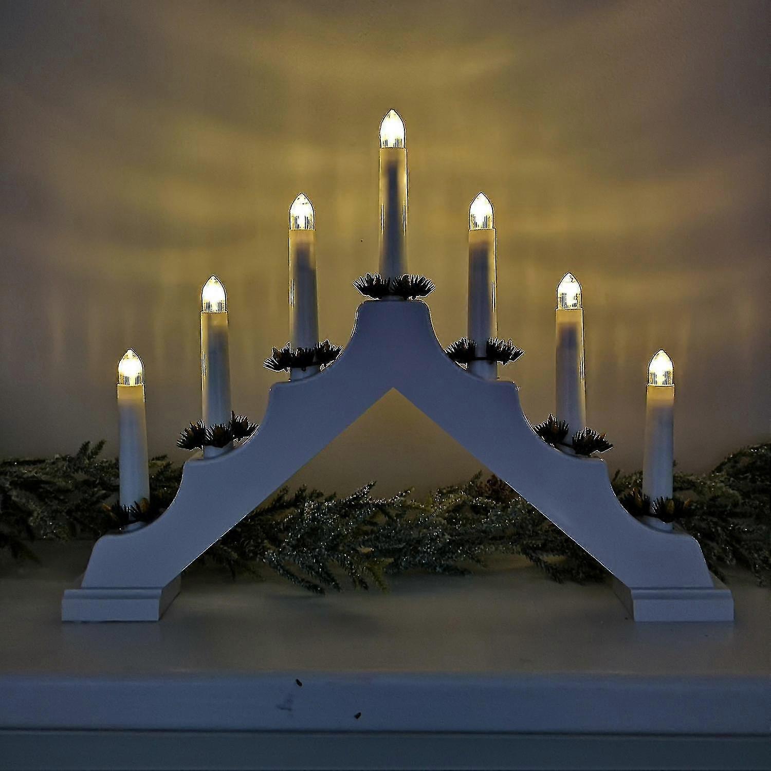 40cm Festive Brid With 7 Bulbs In Operated