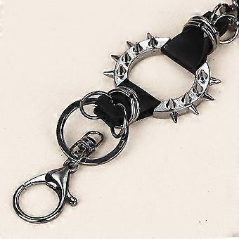 thumbnail image 2 of Gothic Punk Metal Chain Biker Jeans Accessory Gosknor Skull Wallet Chain - 23.6" Gothic Punk Metal Pants Chain With Lobster Clasps Skeleton Biker Accessory 2 of 14