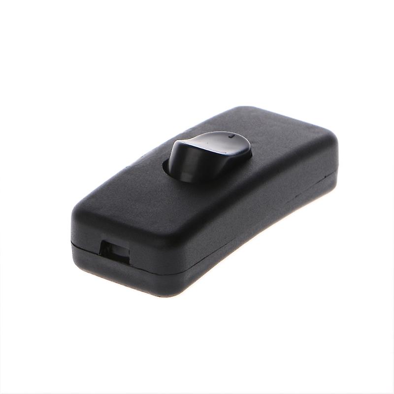 Universal AC 110-250V 2A Inline Lighting Lamp Plastic In Line Cord Rocker Switch