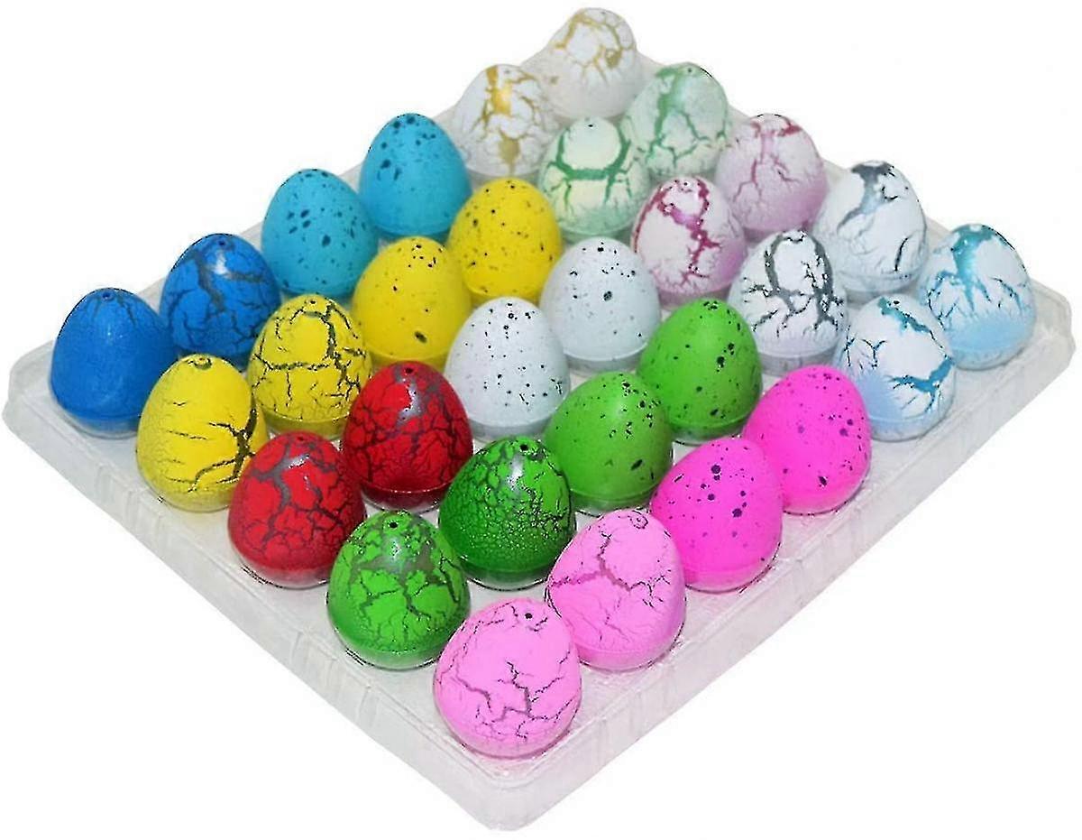 Dinosaur Eggs Toy Hatching Growing Dino Dragon For Children Large Size Pack Of 30pcs,mix Color