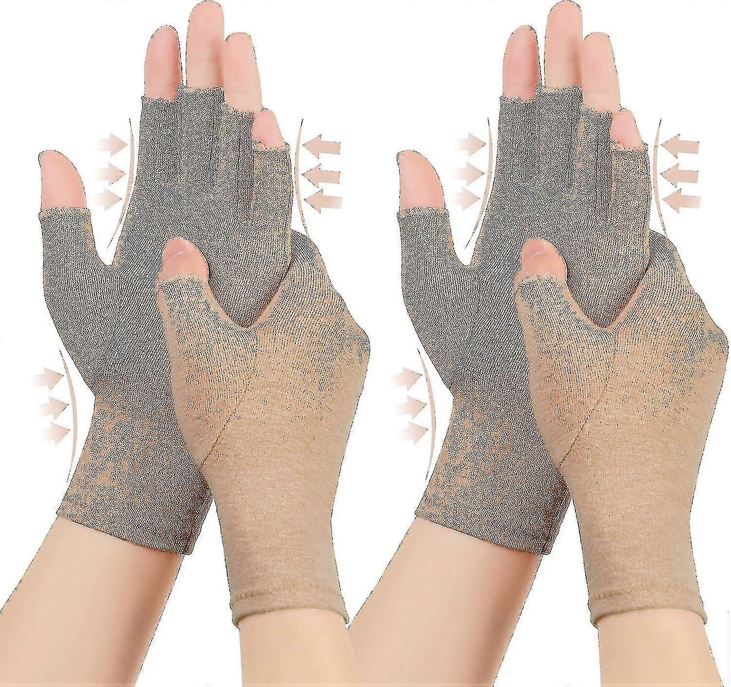 2 paria niveltulehduksen kompressiokäsineitä, niveltulehdukseen, nivelreumaan, niveltulehdukseen, rannekanavakipuun, kompressiokäsineet niveltulehdukseen naisille Miehet, Glov