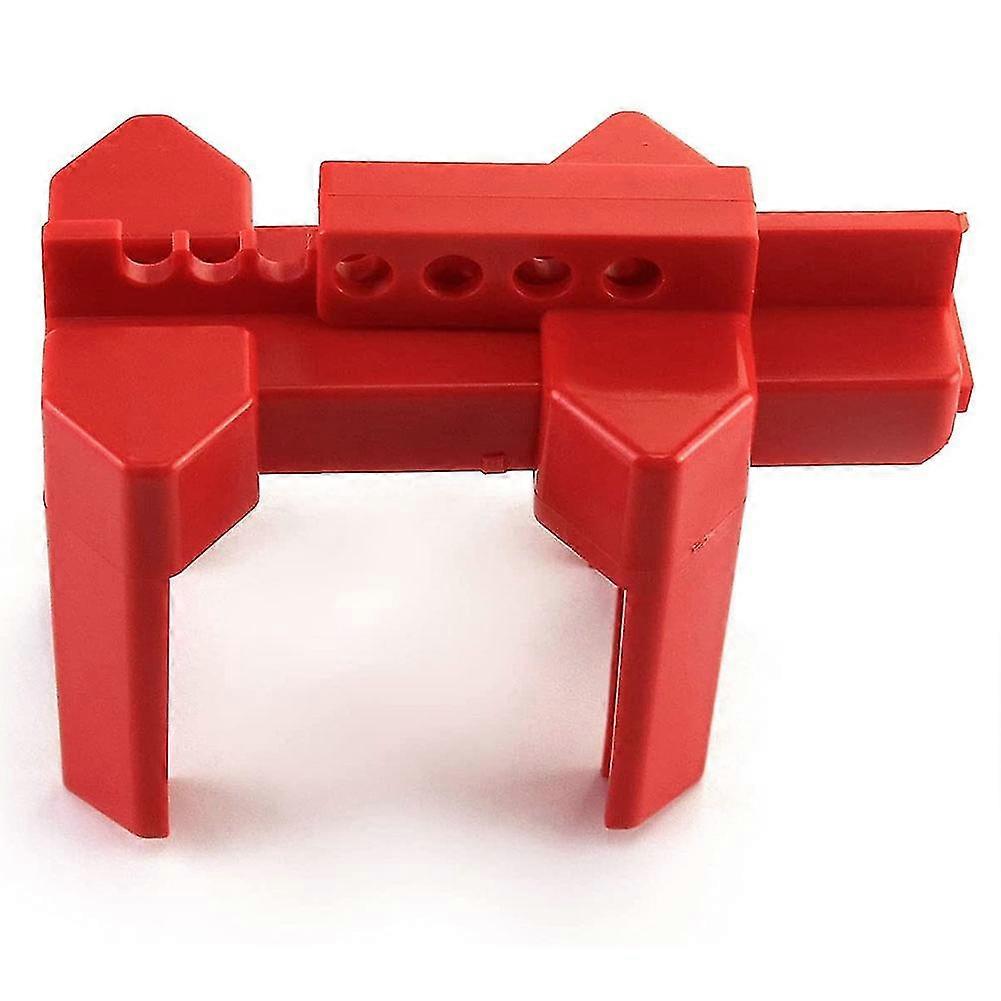 قفل صمام كروي صغير، لأنبوب Od مقاس 1/2 بوصة - 2-1/2 بوصة، أحمر، حزمة واحدة