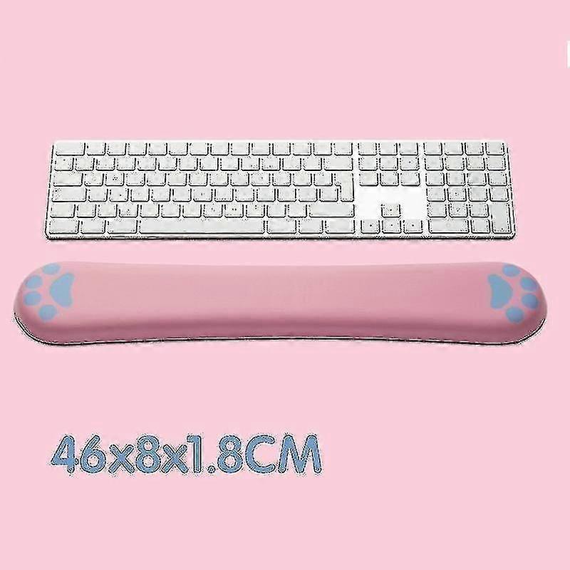 Keyboard Wrist Rest Pad Memory Foam Slow Rebound 38 Cm Long (pink) Jiujiuso