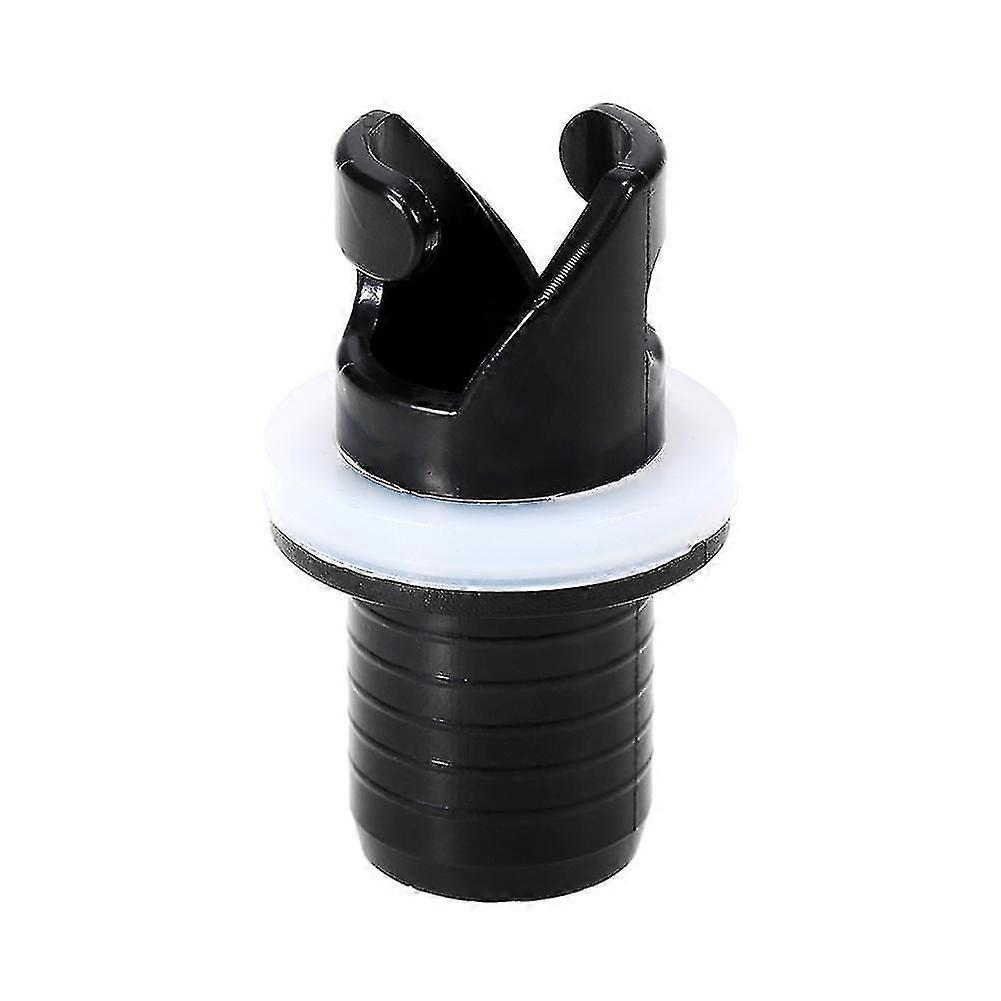 Air Valve Adapter, Connector Inflatable Kayak Dinghy Air Valve Adapter Foot Pump Canoe(3pcs, Black)