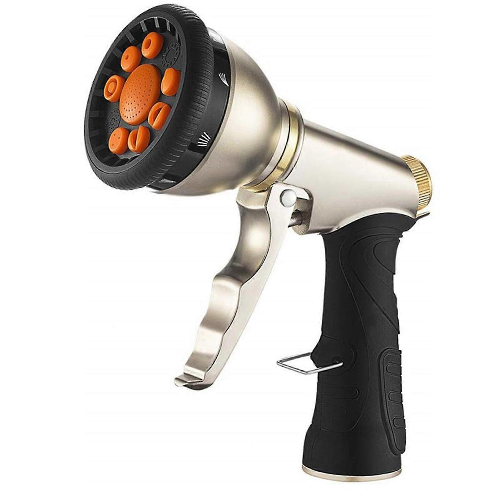 Hose Nozzle Adjustable Ergonomic 9 Modes Front Trigger Car Cleaning Hose Spray Nozzle Watering Washing Tool Garden Supplies KAESI